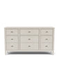 Carmella - Nine Drawer Dresser - Pebble Oak