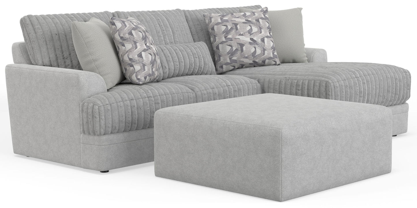 Titan - Sectional With Comfort Coil Seating, Cocktail Ottoman And Accent Pillows Included