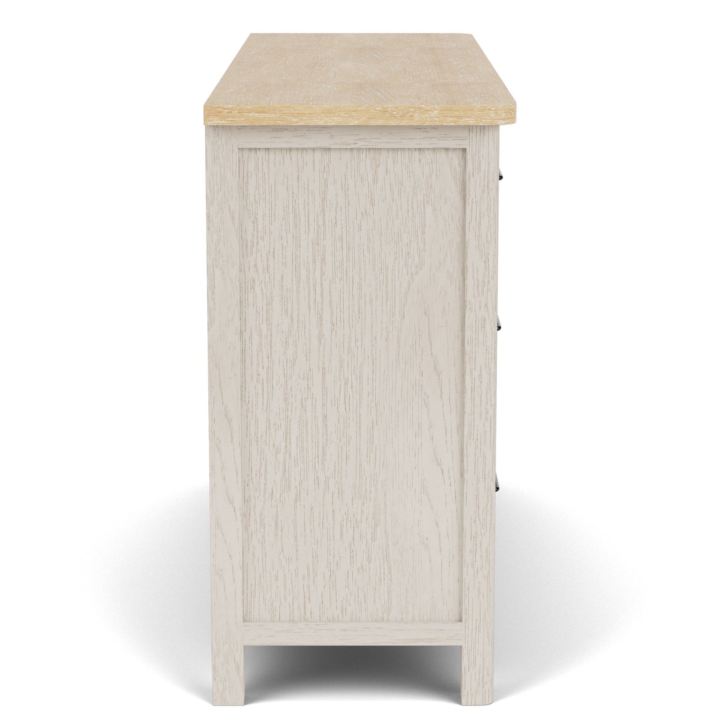 Glenndale - Six Drawer Dresser - Aged White / Wheat