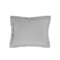 Diamond Linen - Linen Cotton Diamond Quilted Boudoir Pillow - Gray