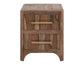 Praga - 2-Drawer Nightstand - Almond / Barrel Brown