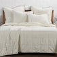 Cotton Canvas - Twin Stonewashed Coverlet - Natural