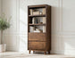 Savia - 2 Drawer Bookcase - Brown