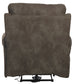 Tranquility - Power Headrest Power Lay Flat Reclining With CR3 Heat / Massage / Lumbar - Pewter