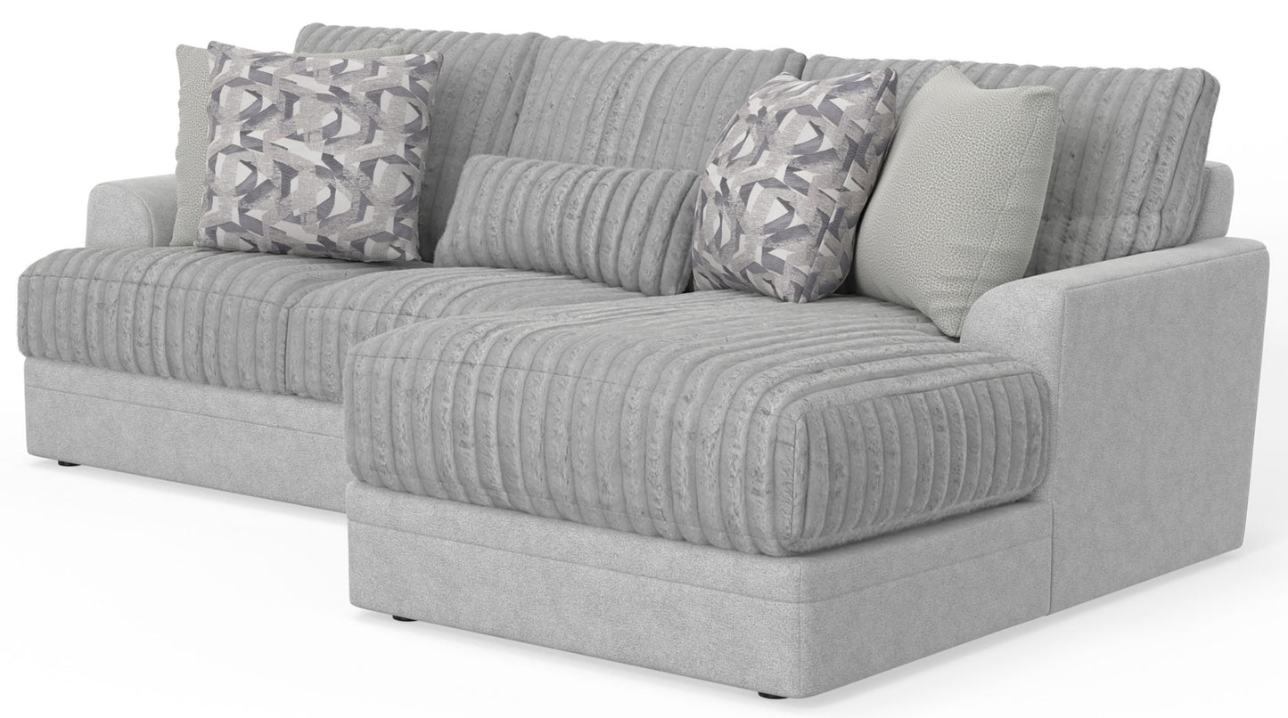 Titan - Sectional With Comfort Coil Seating And Accent Pillows Included