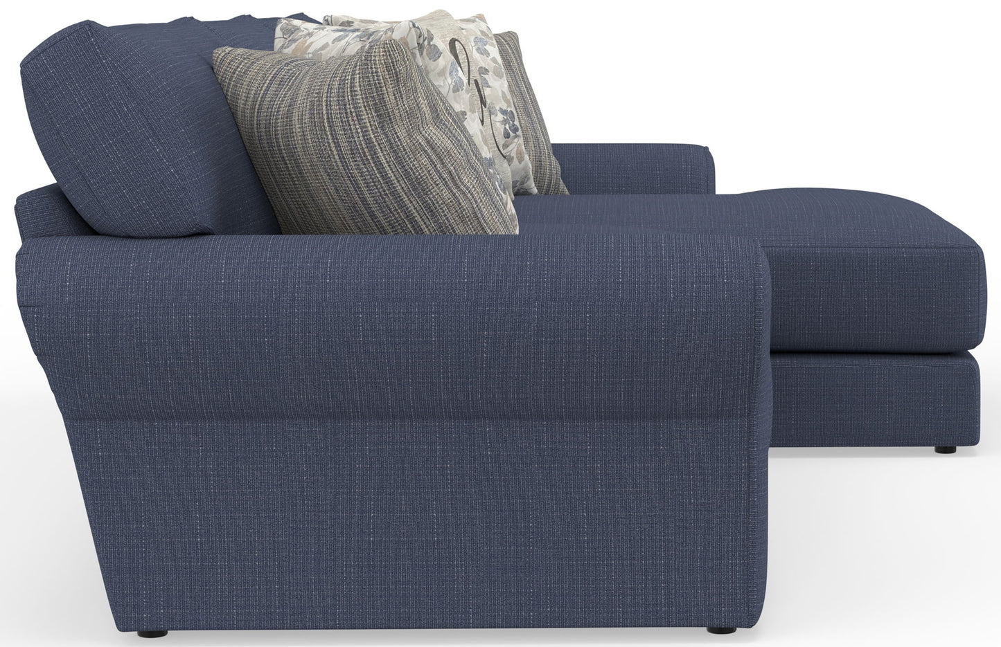 Cape May - Sofa Chaise With Comfort Coil Seating And 5 Accent Pillows Included