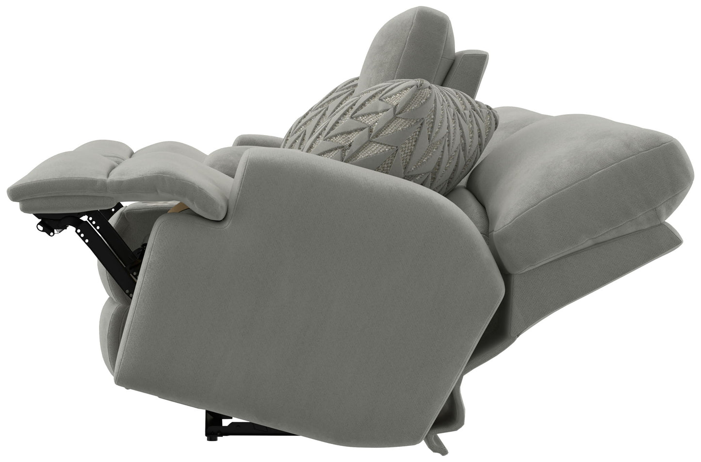 Renaldo - Power Console Loveseat With Zero Gravity Recline - Stone