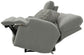 Renaldo - Power Console Loveseat With Zero Gravity Recline - Stone