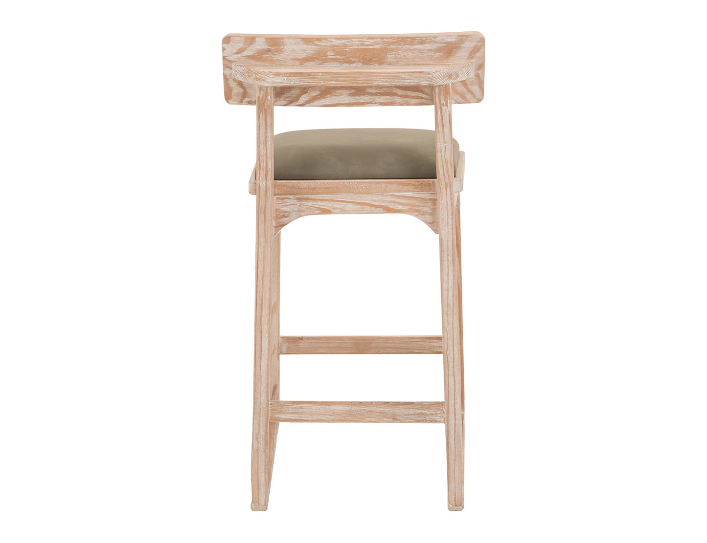 Balam - 24" Upholstered Barstool (Set of 2) - Light Brown