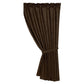 Chocolate Tooled Leather - Curtain - Chocolate Brown