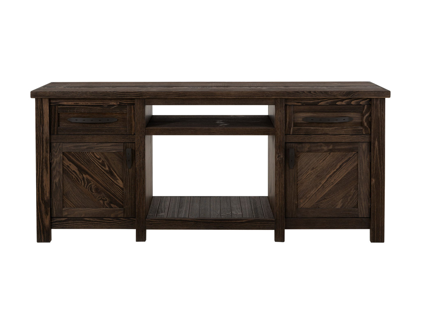 Dutton - TV Stand For Electric Fireplace - Rookwood Brown