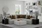 Tori - Sectional With Comfort Coil Seating, Cocktail Ottoman And Accent Pillows Included