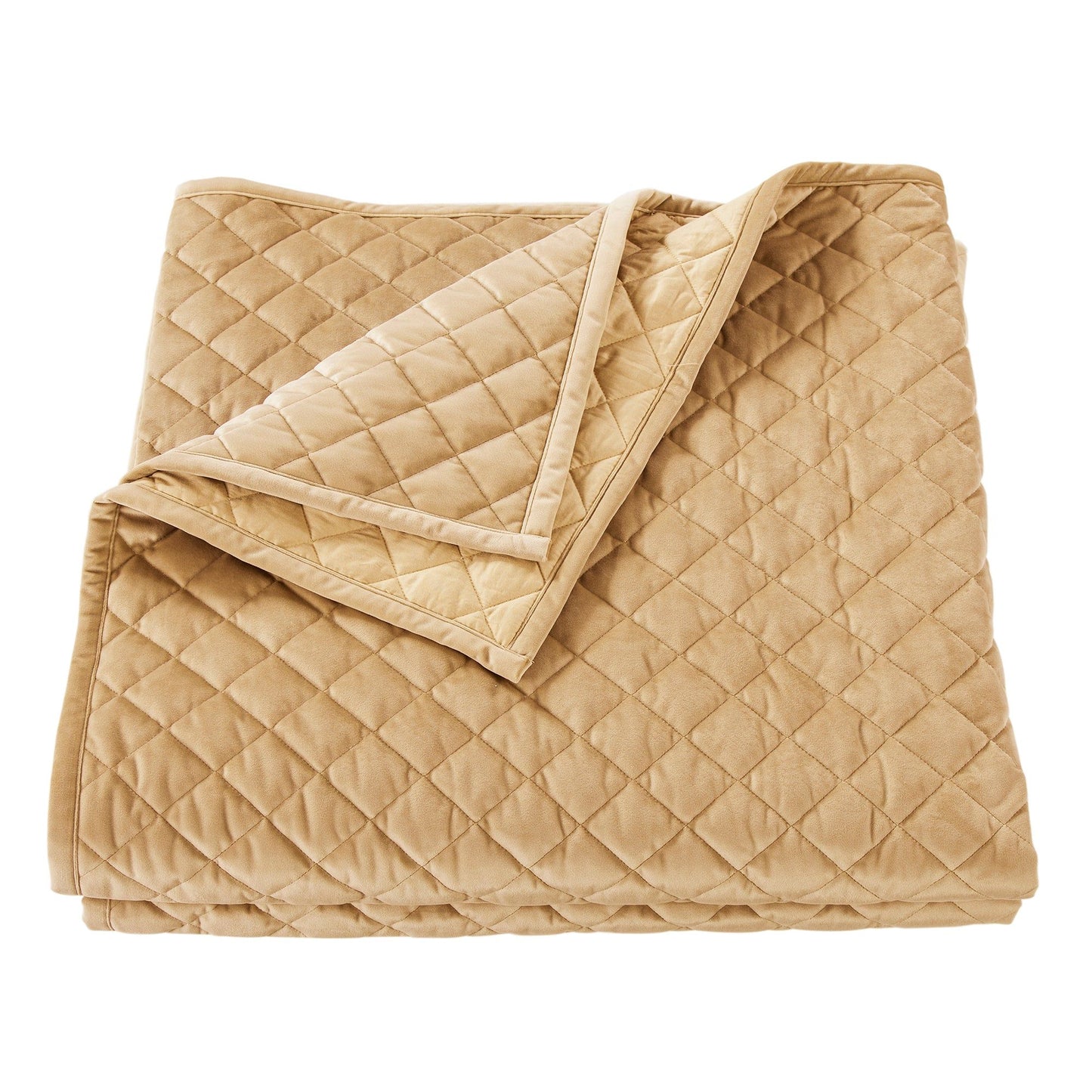 Velvet Diamond - Full/Queen Quilt - Gold