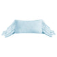 Luna - Washed Linen Long Ruffled Pillow - Light Blue