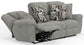 Trifecta - Sofa With 3 Recliners and Drop Down Table