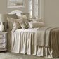 Luna - Full Washed Linen Bedspread Set (Set of 3) - Light Tan