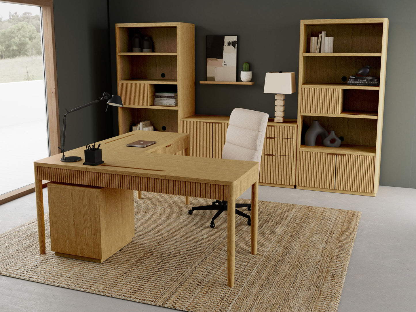 Deerfield - Credenza - Natural Oak