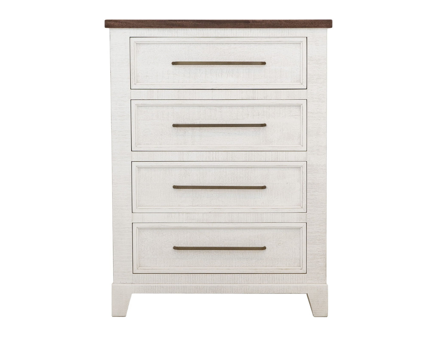 Stoa - 4 Drawer Chest - White / Brown