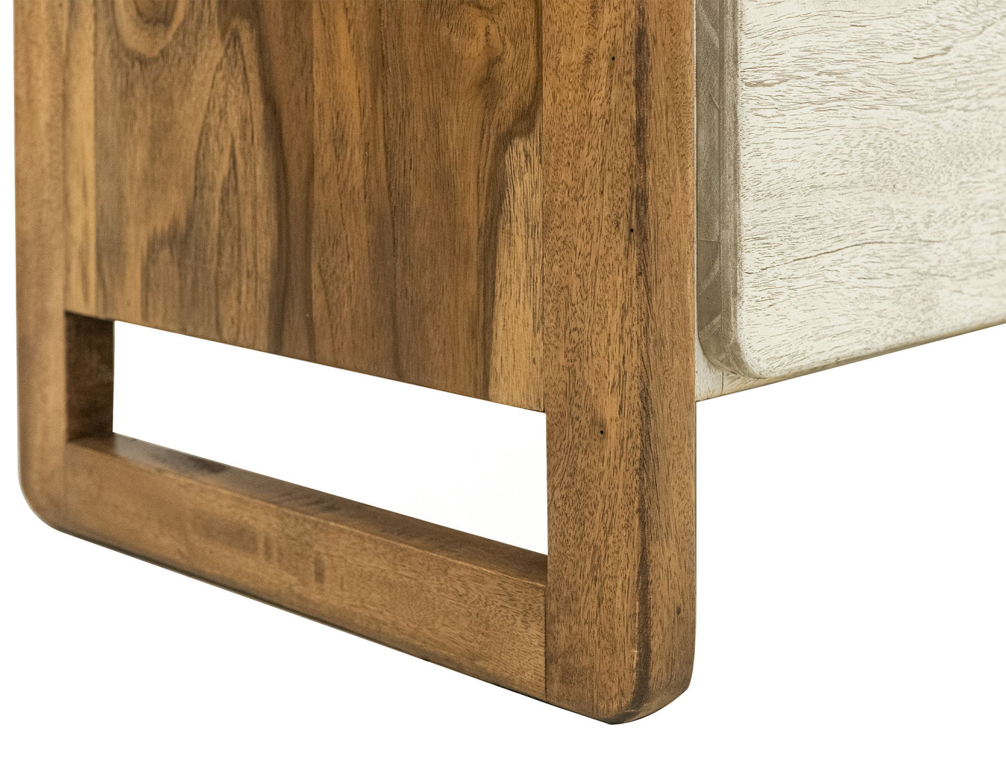 Evoke - 3 Drawer & 3 Door TV Stand/Console - Ivory / Brown