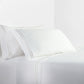 Stripe Sheet - King 350TC Embroidered Stripe Sheet Set (Set of 4) - White / Taupe