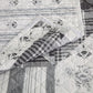 Patchwork Prairie - King Reversible Quilt Set (Set of 3) - Black