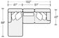 Titan - Sectional With Comfort Coil Seating And Accent Pillows Included