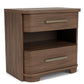 Delia - 2 Drawer Nightstand - Nouveau Walnut