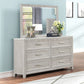 Fiona - Landscape Mirror - Mist Gray