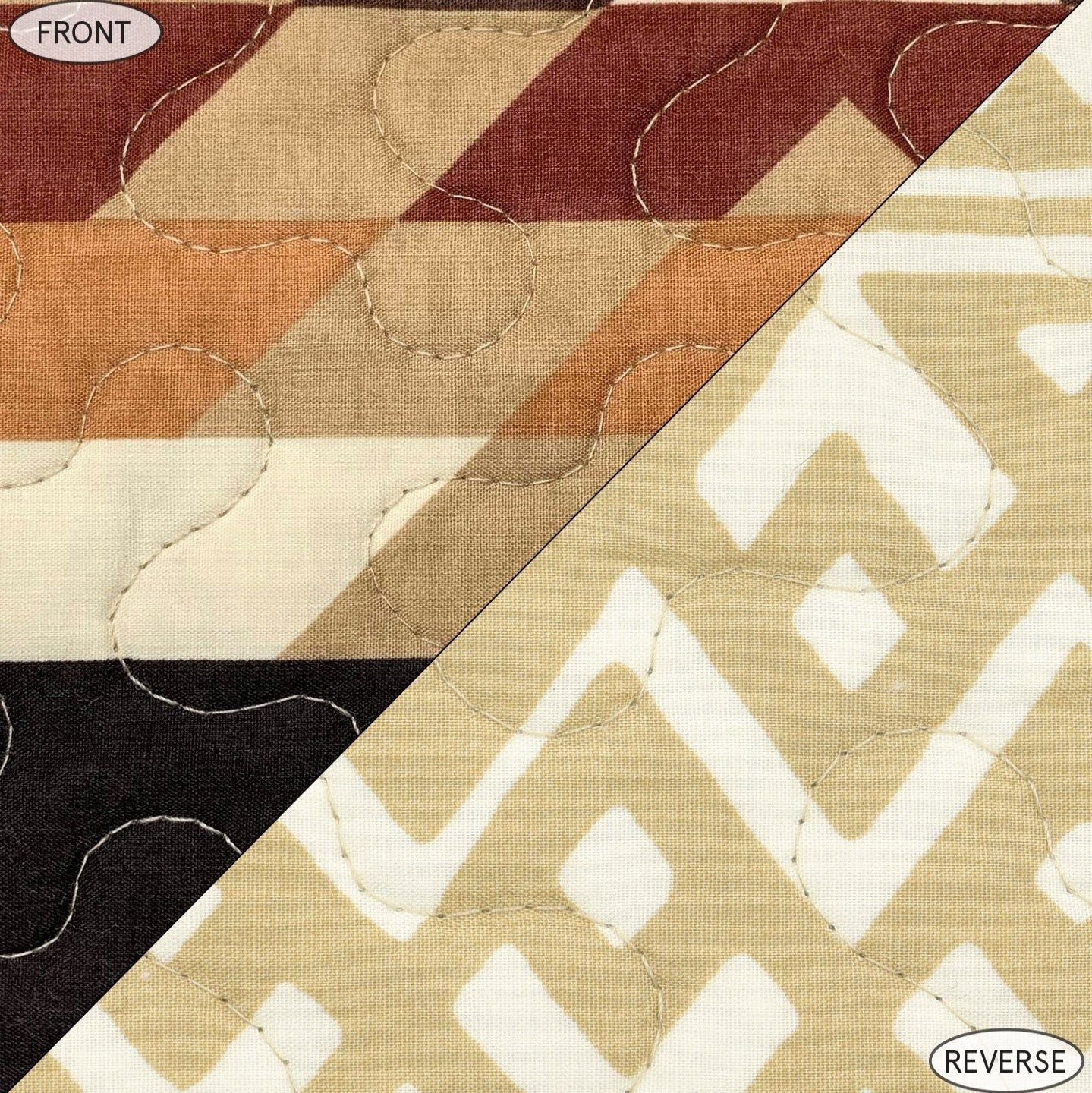 Yosemite - King Reversible Quilt Set (Set of 3) - Multi Color