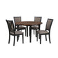 Potomac - 5 Piece Round Dining Set (Table & 4 Chairs) - Brown / Black