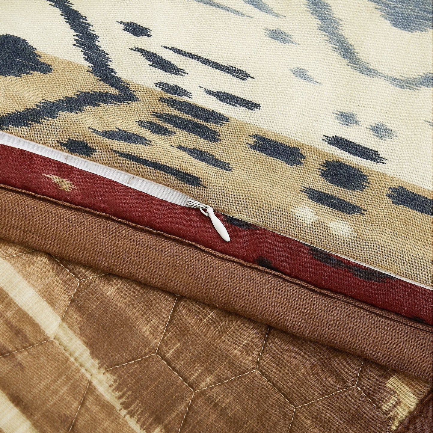 Home On The Range - King Reversible Quilt Set (Set of 3) - Tan