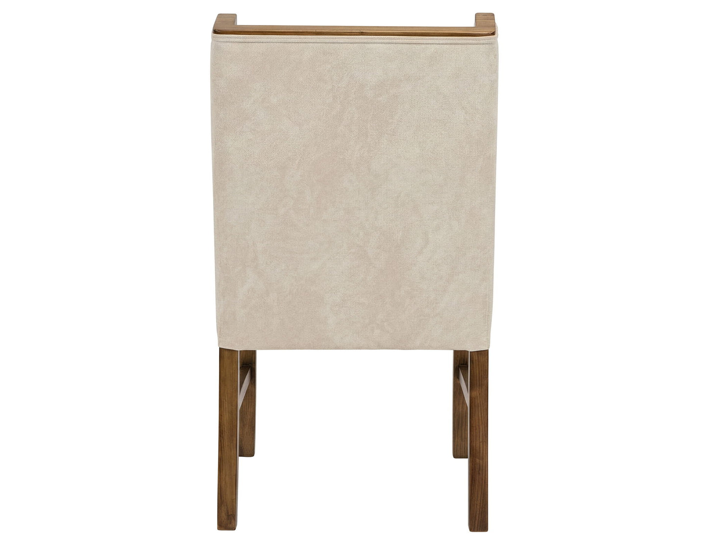 Silver - 39'' Upholstered Chair (Set of 2) - Ivory / Dark Brown