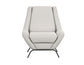Tyne - Fabric Arm Chair - Light Cream