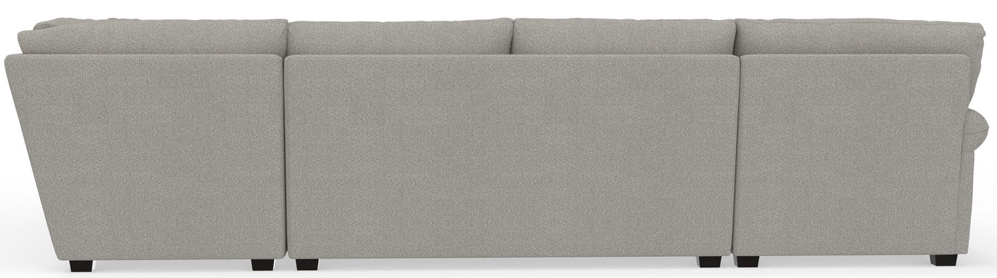 Livingston - Sectional With Comfort Coil Seating, 40" Cocktail Ottoman And Accent Pillows Included