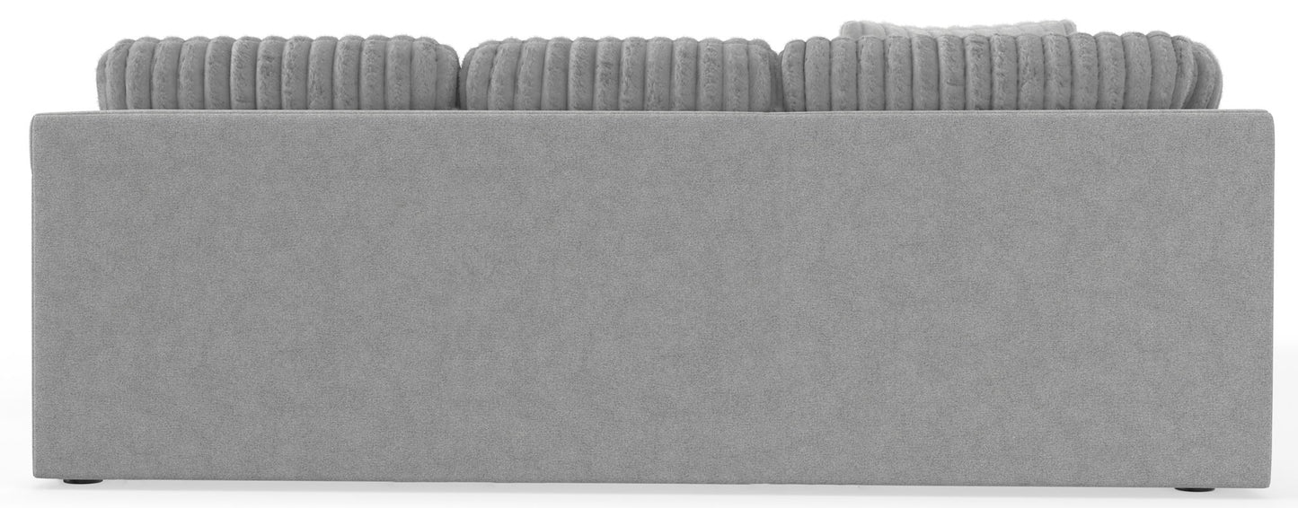 Logan - Upholstered Sectional With Comfort Coil Seating And Accent Pillows Included