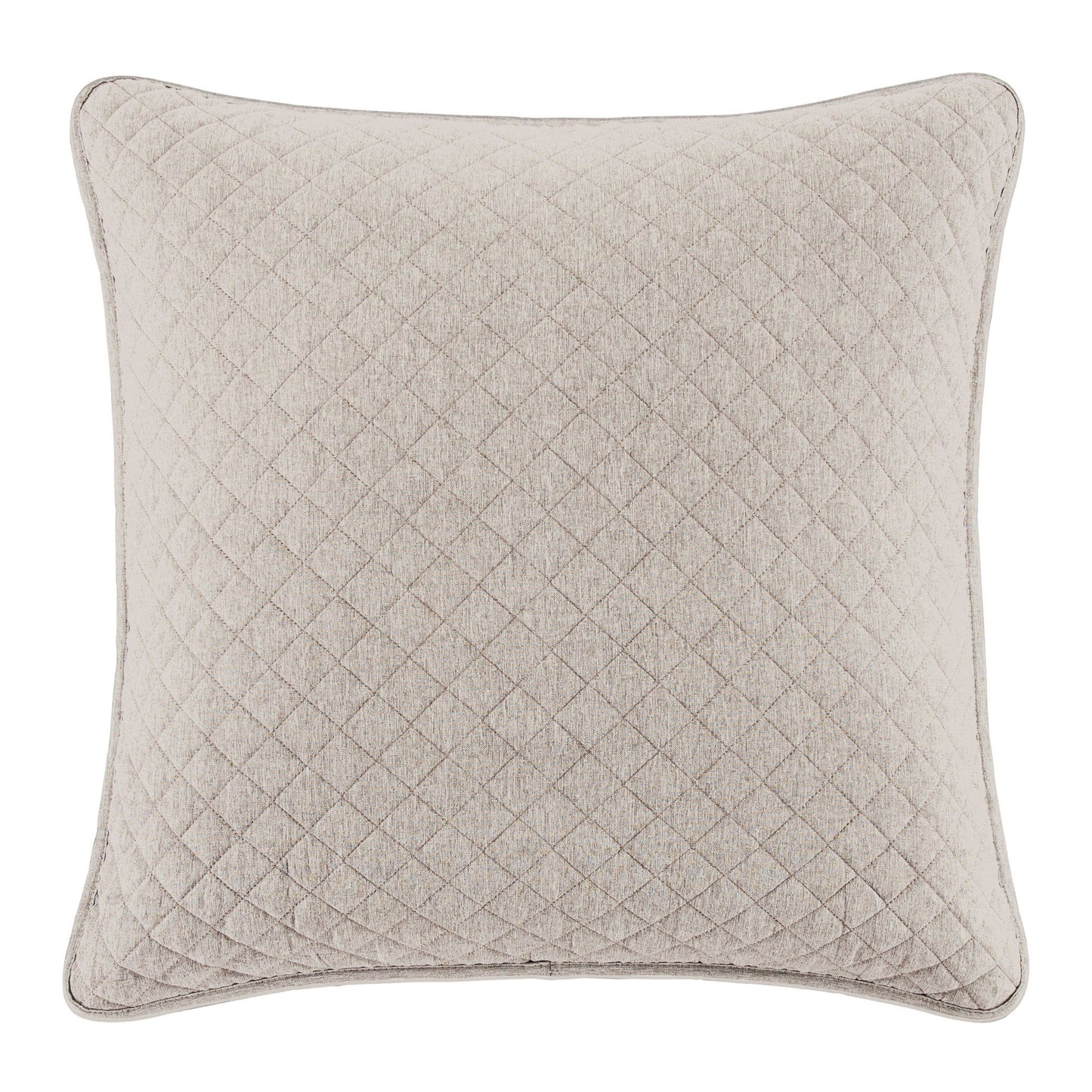 Anna - Diamond Quilted Euro Sham - Light Tan