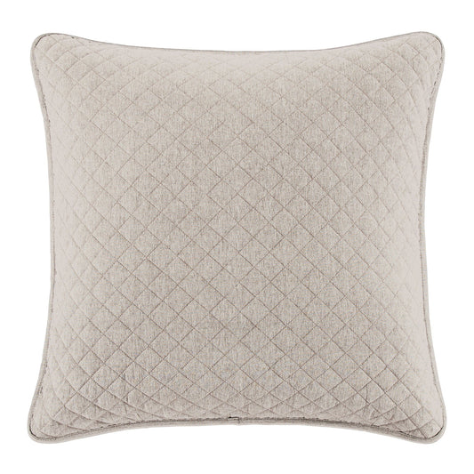 Anna - Diamond Quilted Euro Sham - Light Tan