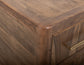 Praga - 2-Drawer Nightstand - Almond / Barrel Brown