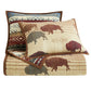 Home On The Range - Full/Queen Reversible Quilt Set (Set of 3) - Tan