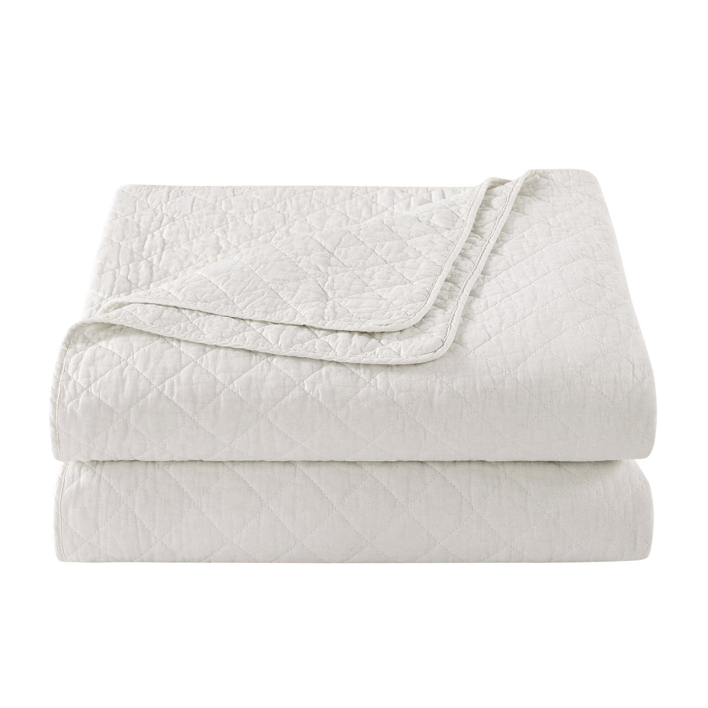 Cotton Comfort - Full/Queen Quilt Set (Set of 3) - White