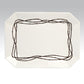 Rustic Barbwire - Barbwire Serving Platter - Cream