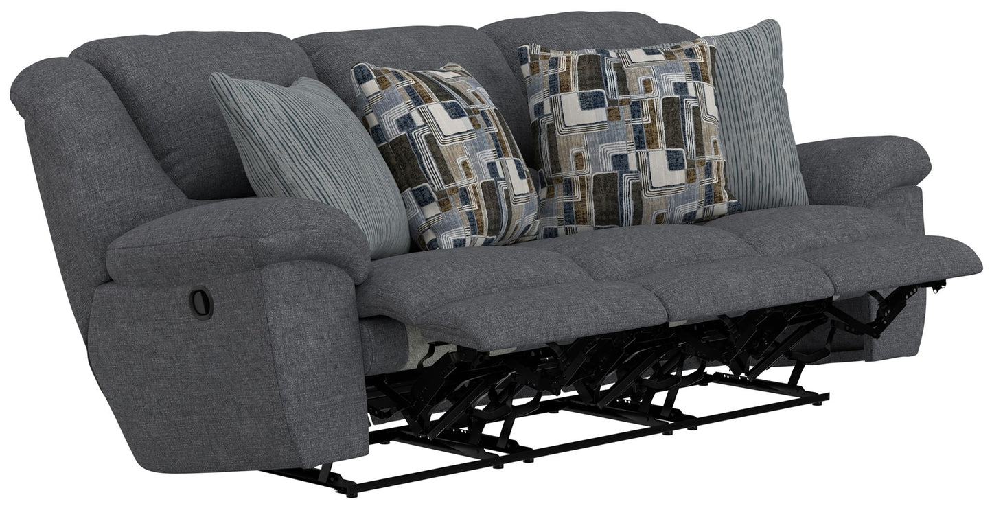 Trifecta - Sofa With 3 Recliners and Drop Down Table