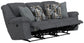 Trifecta - Sofa With 3 Recliners and Drop Down Table