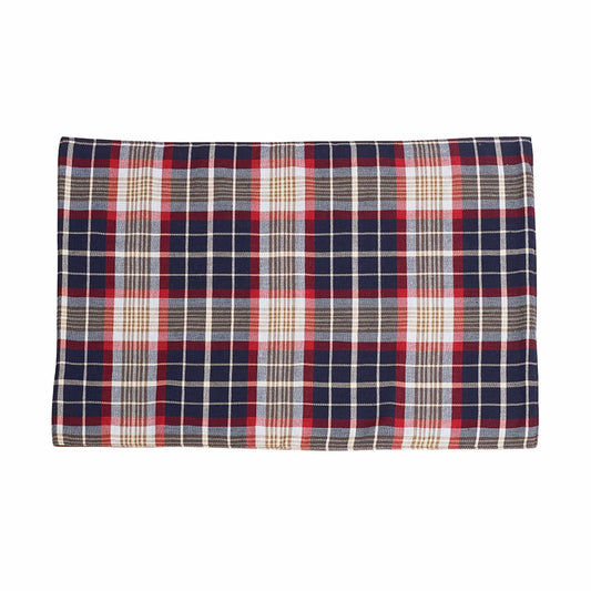 South Haven - Plaid Rope Detailed Placemat (Set of 4) - Blue / Red
