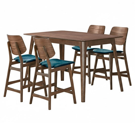 Oscar - Counter Table Set - Walnut