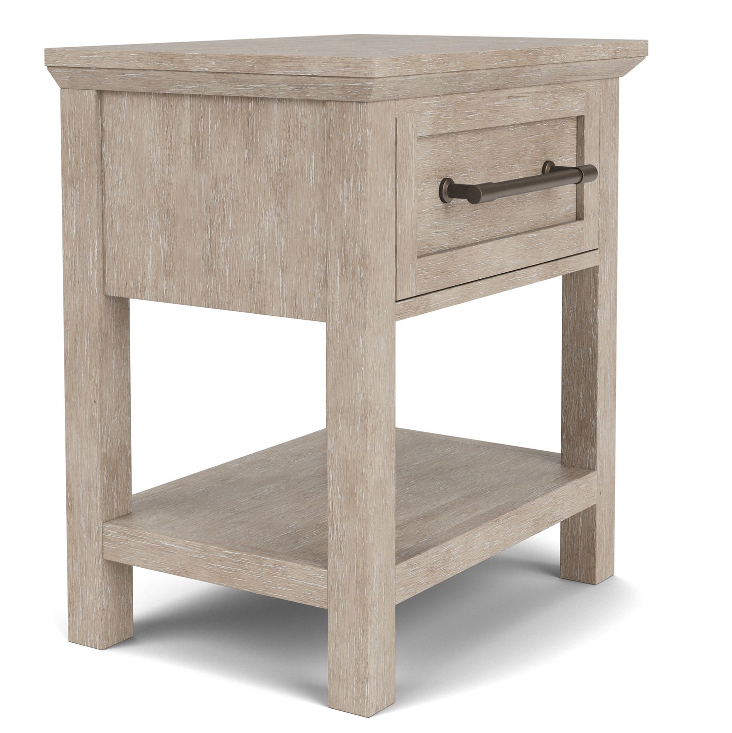 Bennett - One Drawer Nightstand - Frosted Gray