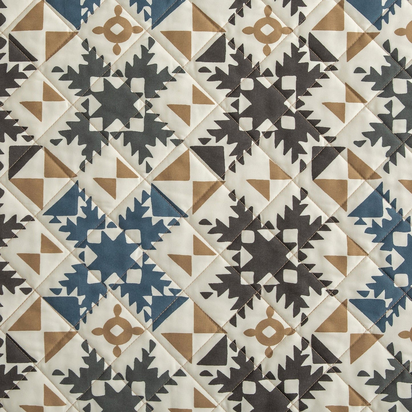 Mosaic - Twin Reversible Quilt Set (Set of 2) - Multi Color