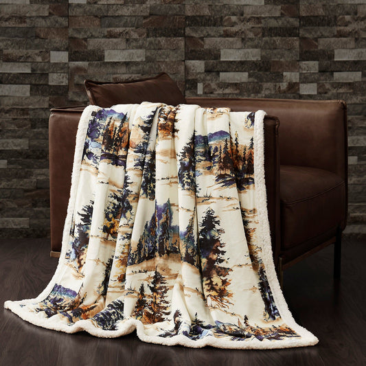 Campfire - Acadia Campfire Sherpa Throw - Copper