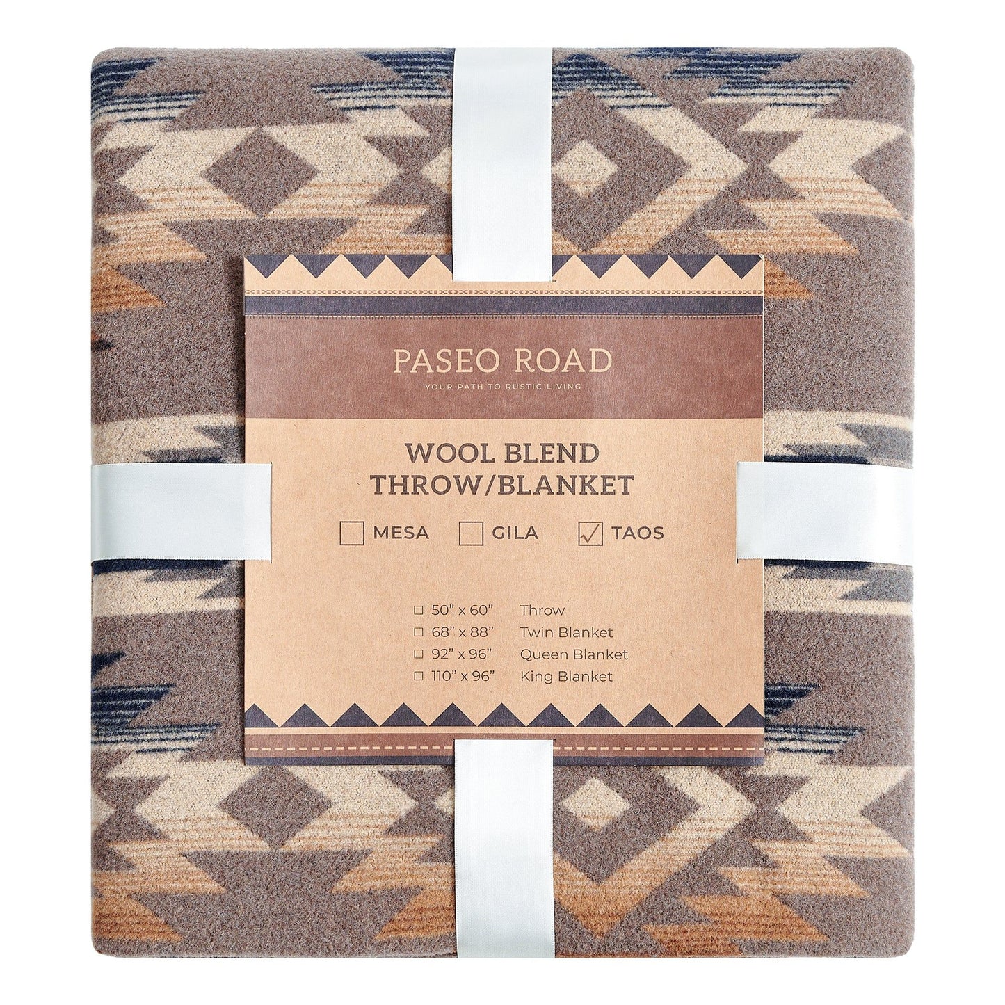 Taos - King Wool Blend Blanket - Multi Color