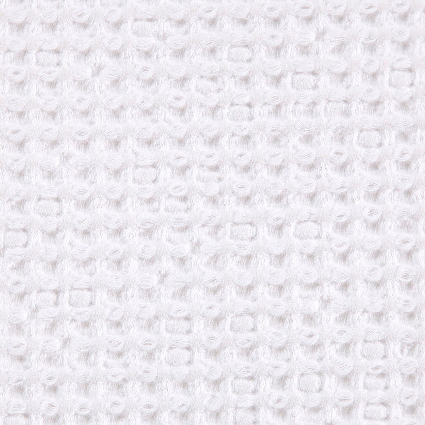 Stonewashed Cotton Waffle Weave - King Duvet Cover Set (Set of 3) - White